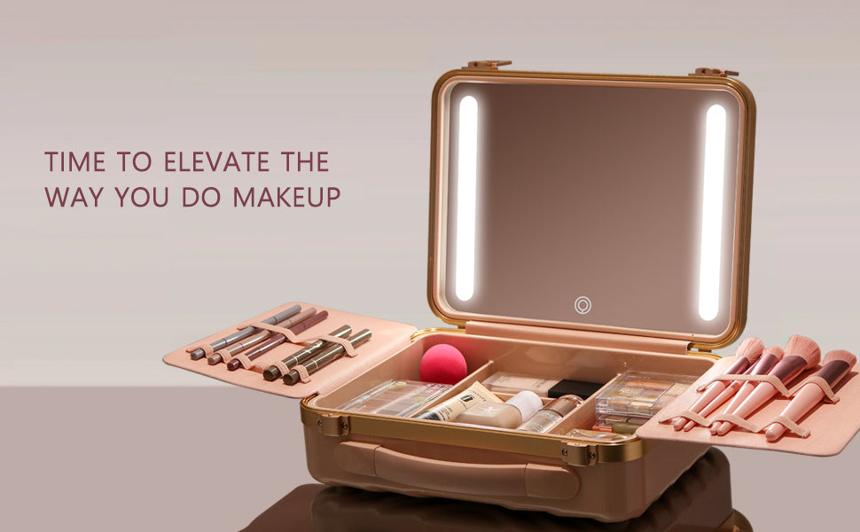 ILLUME LED Mirror Beauty Case - Soft Pink
