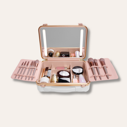 ILLUME LED Mirror Beauty Case - White