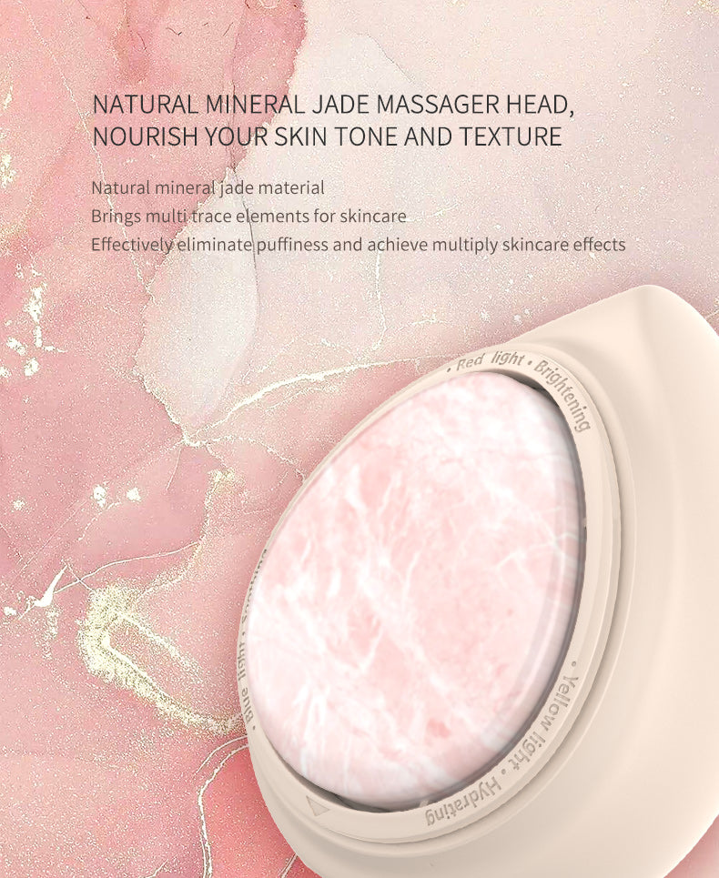 AURA Mini LED Light Therapy Device with Rose Jade