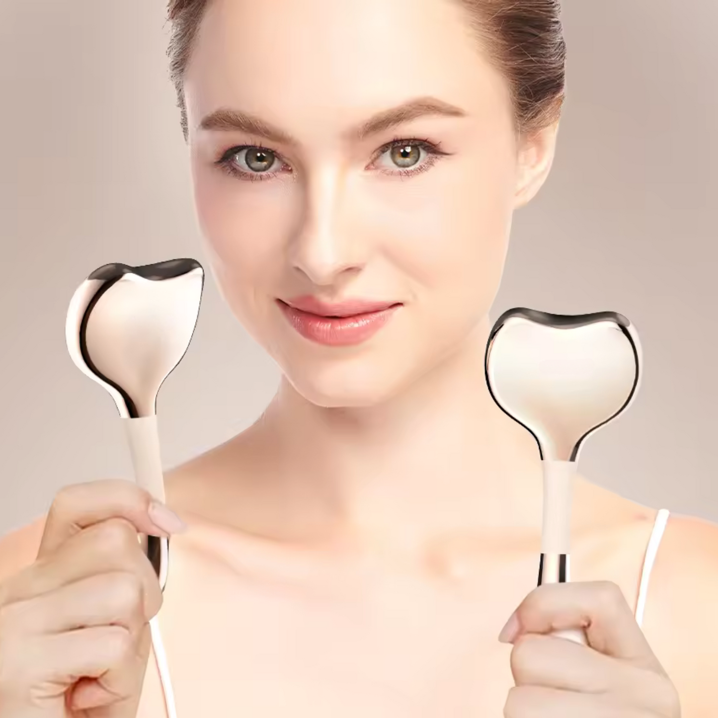 GLACE Cyro Stainless Steel Facial Globes - Rose Gold