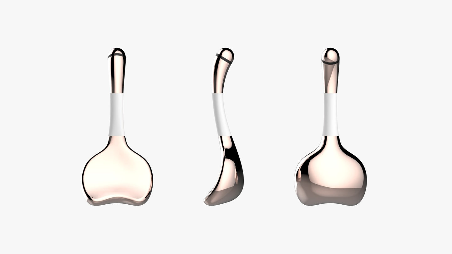 GLACE Cyro Stainless Steel Facial Globes - Rose Gold