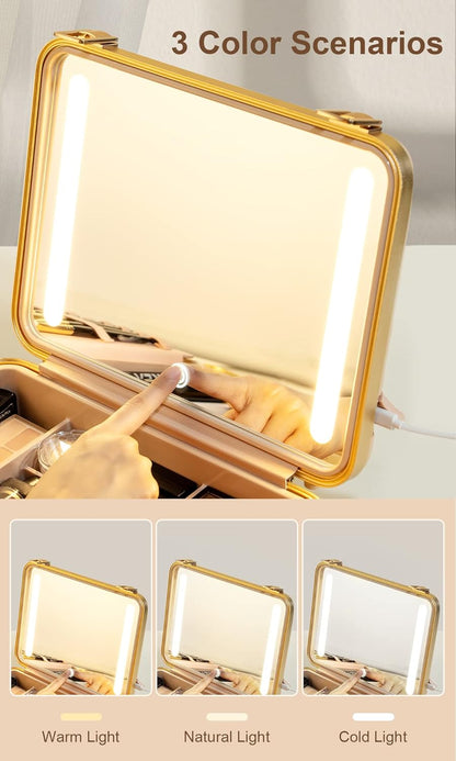 ILLUME LED Mirror Beauty Case - White