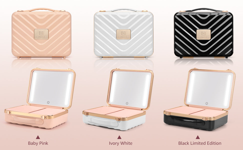 ILLUME LED Mirror Beauty Case - Black