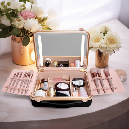 ILLUME LED Mirror Beauty Case - Black