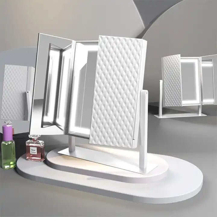 MODA Tri-Fold LED Desktop Mirror