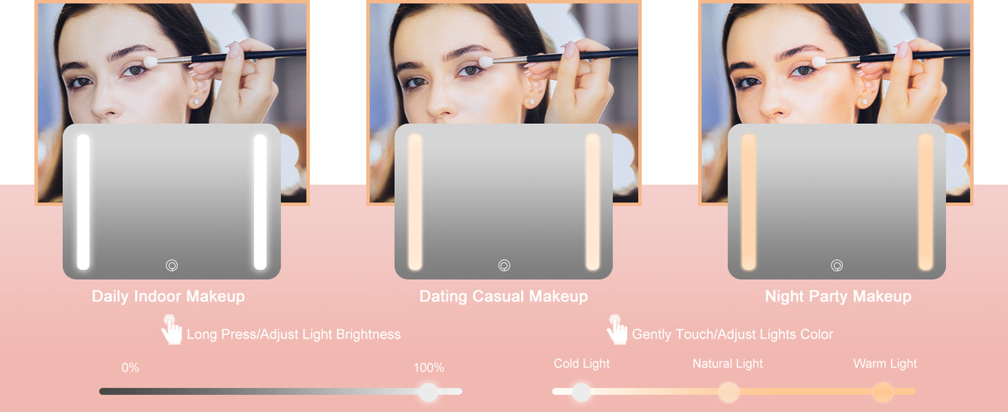 ILLUME LED Mirror Beauty Case - White